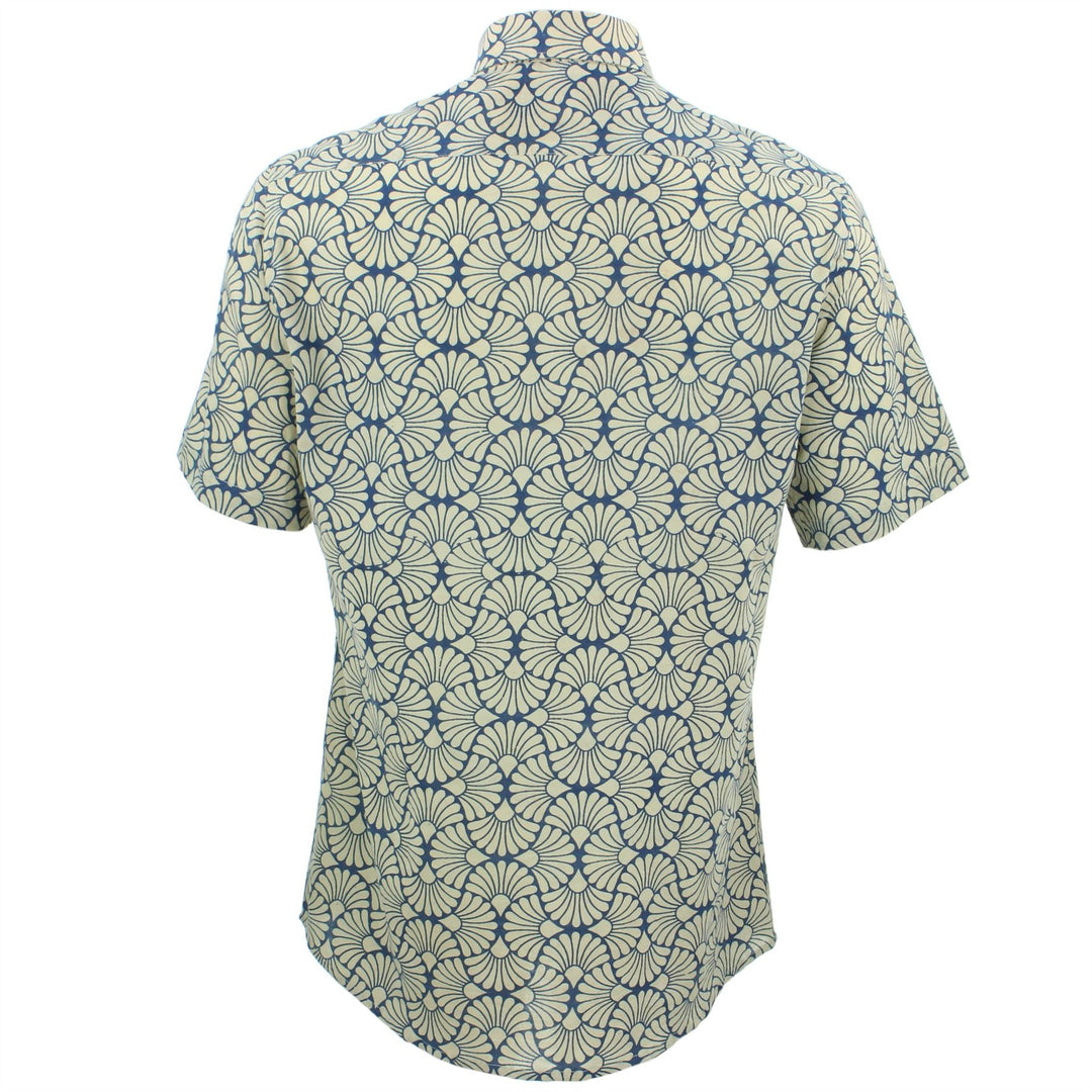 Tailored Fit Short Sleeve Shirt - Shell Fan