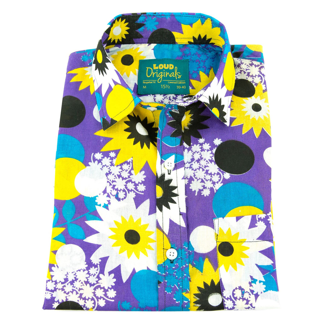 Regular Fit Short Sleeve Shirt - Bold Floral