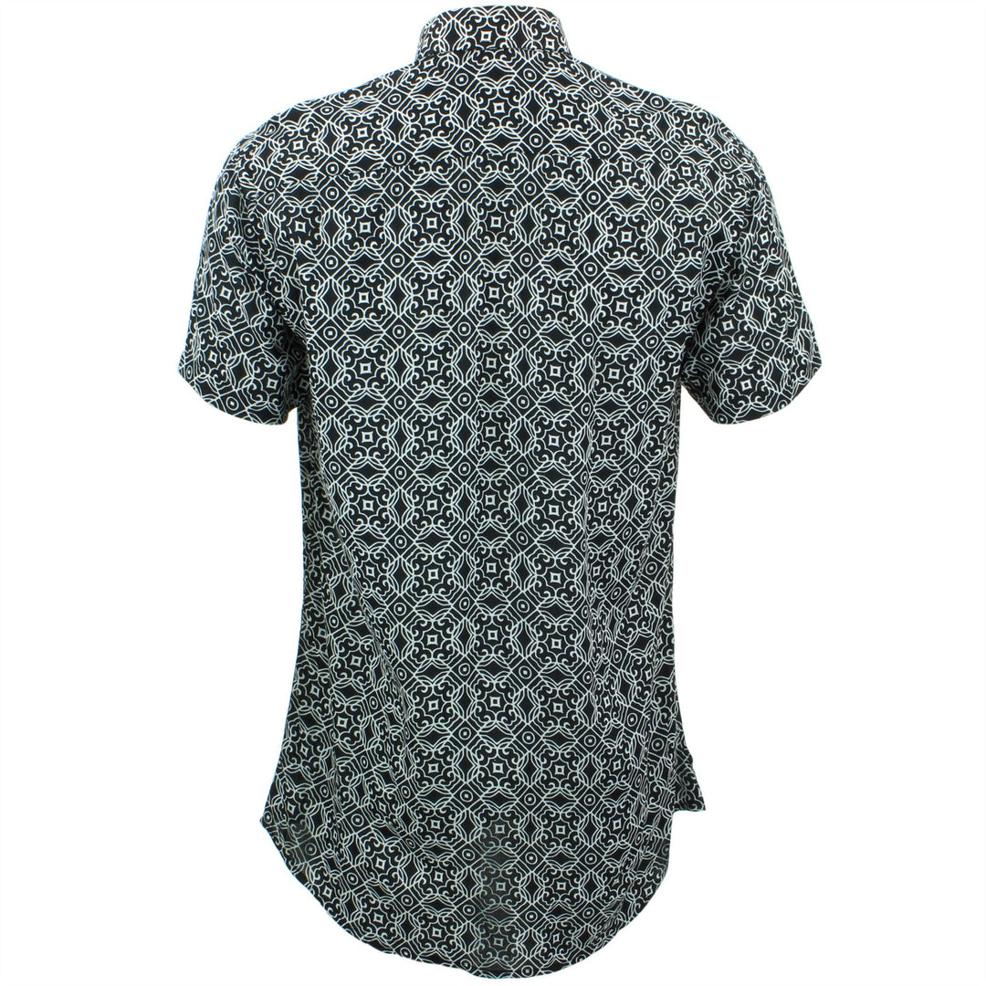 Slim Fit Short Sleeve Shirt - Gothic Tiles