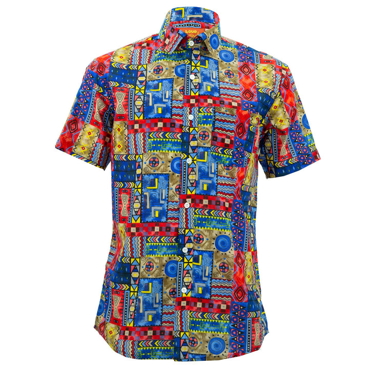 Regular Fit Short Sleeve Shirt - Aztec