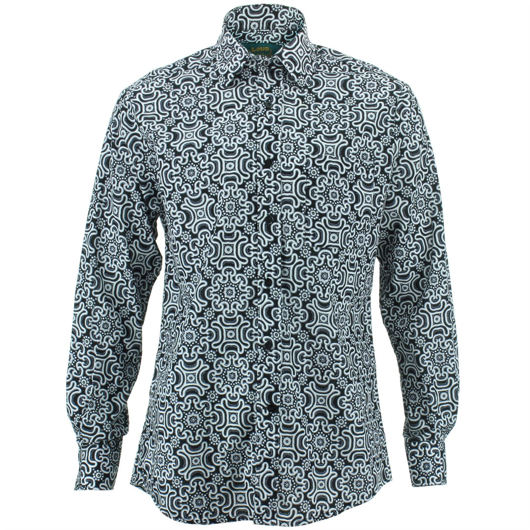 Regular Fit Long Sleeve Shirt - Tribal Fret