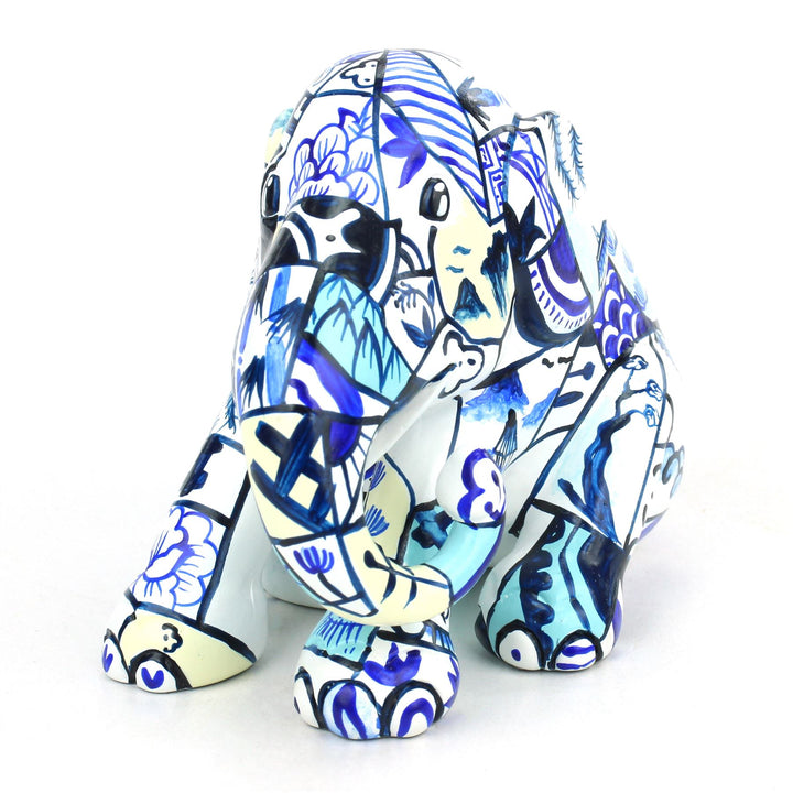 Limited Edition Replica Elephant - Porcelain Patchwork