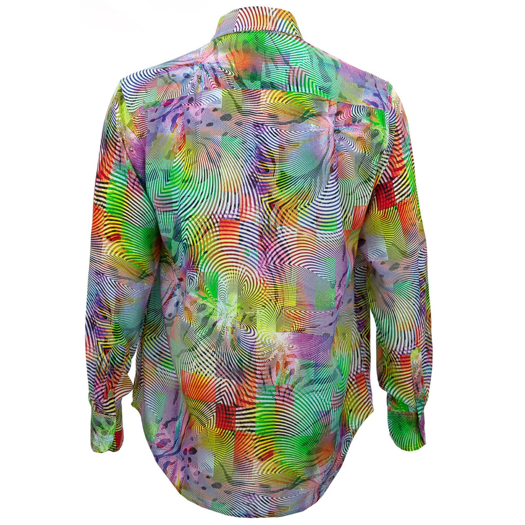 Regular Fit Long Sleeve Shirt - Optical Illusion