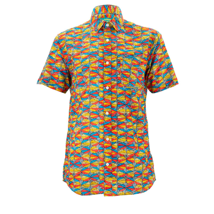 Regular Fit Short Sleeve Shirt - Signal Circles