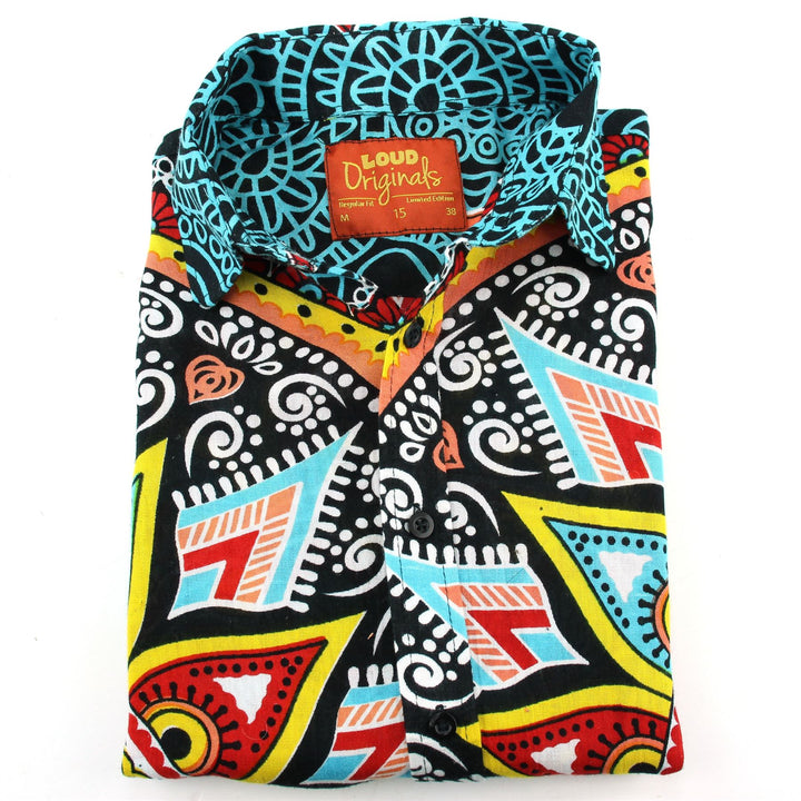 Regular Fit Long Sleeve Shirt - Carnival Mandala