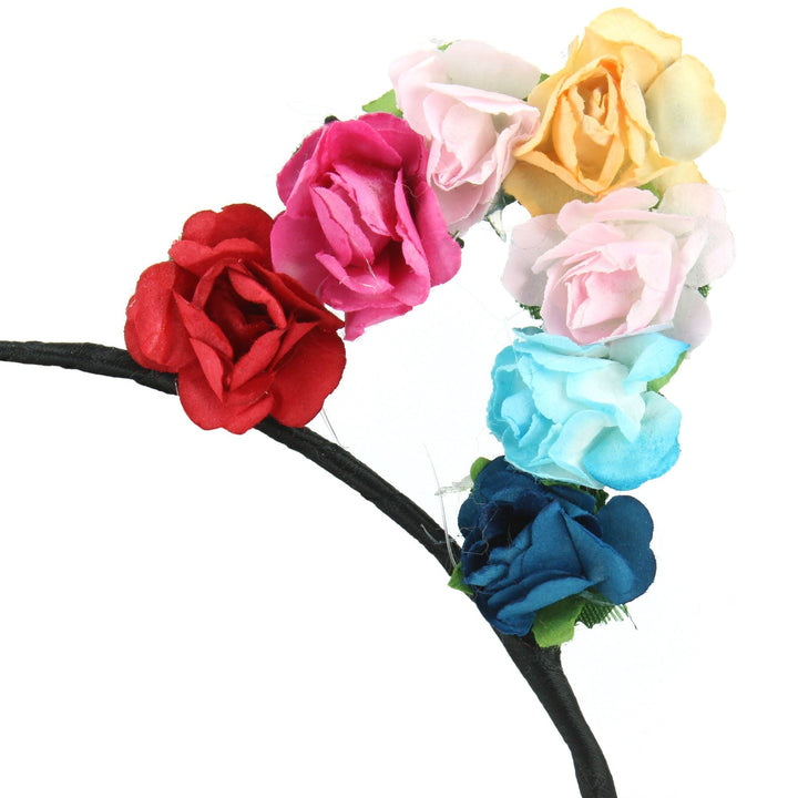 Cat Ear Garland Headband - Multi