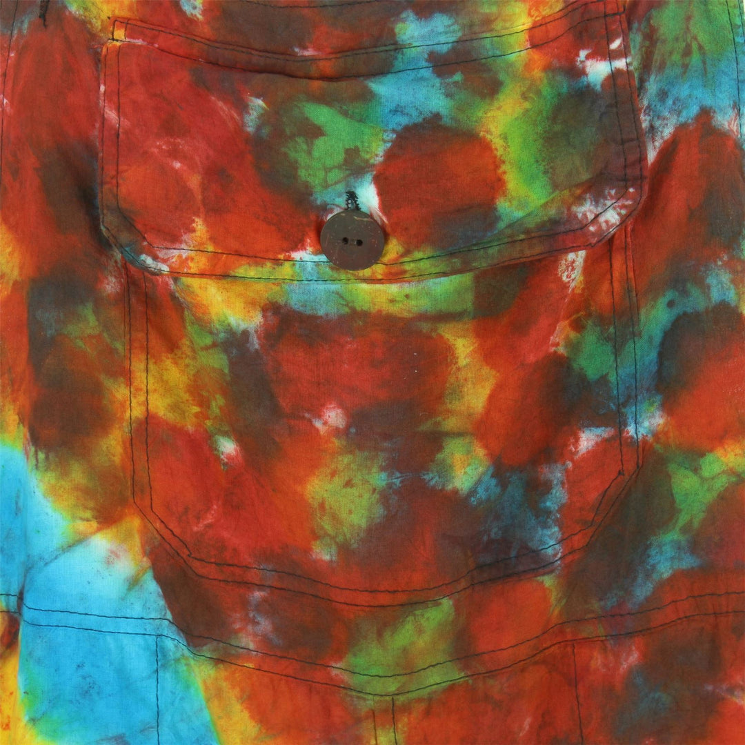 Tie Dye Dungarees - Rainbow