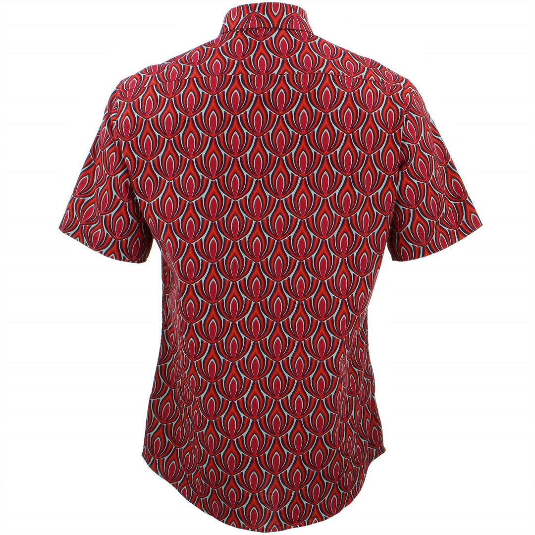 Tailored Fit Short Sleeve Shirt - Red Claw