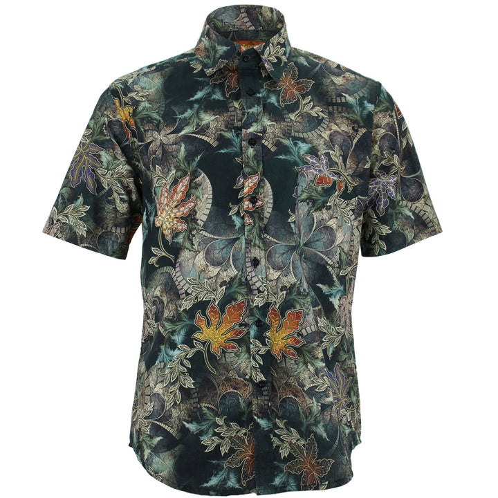 Regular Fit Short Sleeve Shirt - Vines