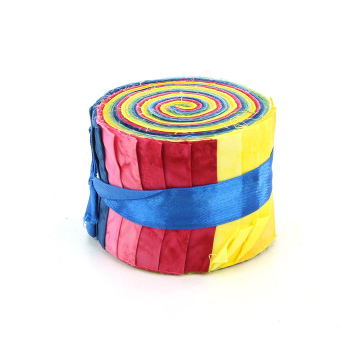 Jelly Roll - 20 Strips of 2.5" x 37" Cotton Batik