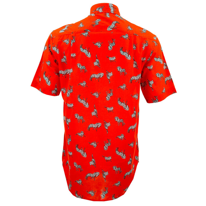 Regular Fit Short Sleeve Shirt - The Red Zebra