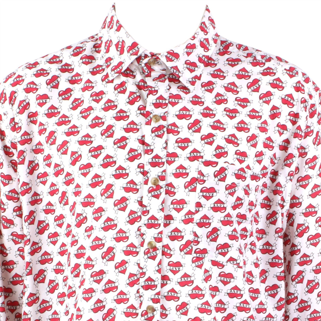 Regular Fit Long Sleeve Shirt - Love Hearts