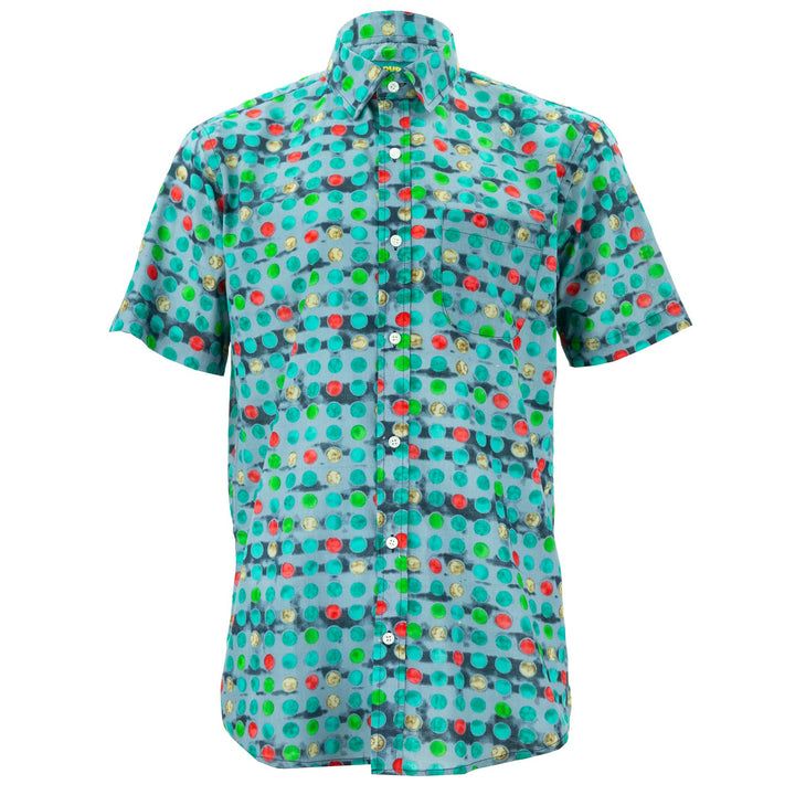 Regular Fit Short Sleeve Shirt - Spotty