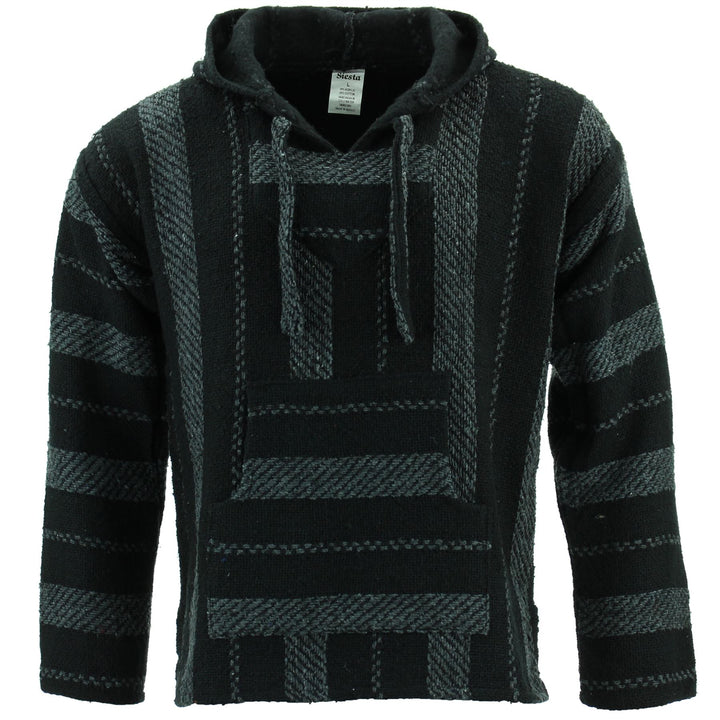 Mexican Baja Jerga Hoody - Dark Stripe