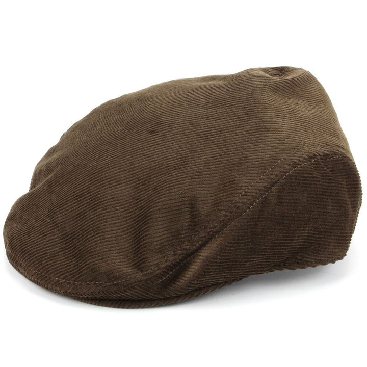 Corduroy Flat Cap - Brown