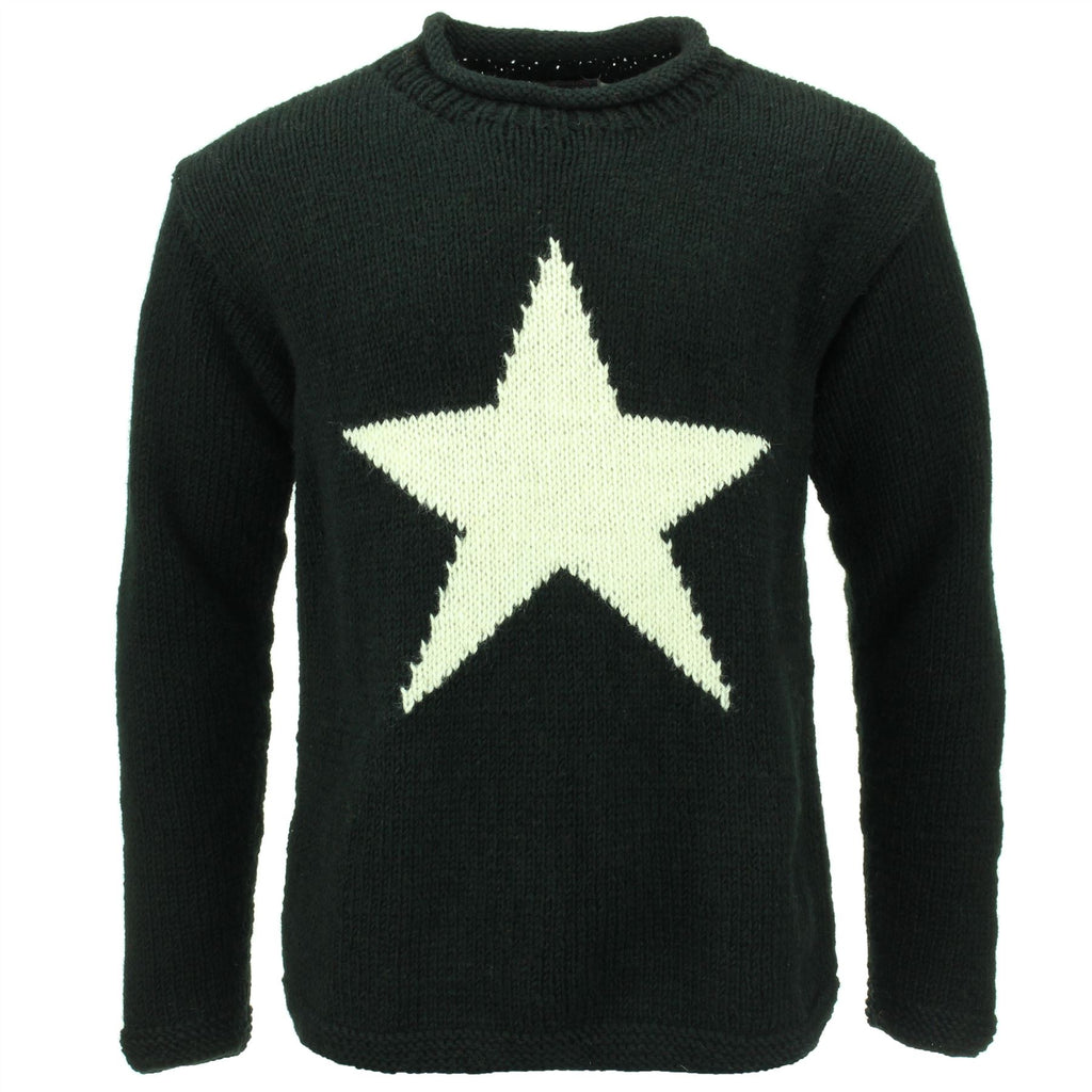 Mens black outlet chunky knit jumper