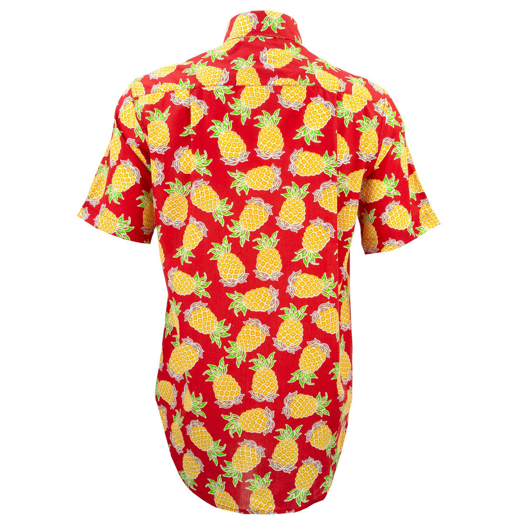 Regular Fit Short Sleeve Shirt - Pineapples