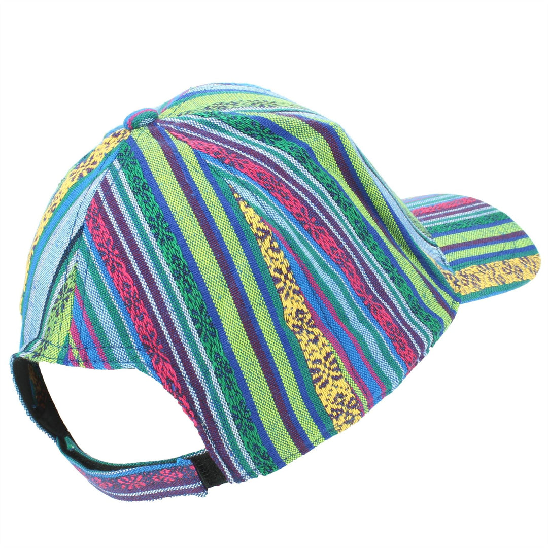 Aztec Print Baseball Hat - Blue