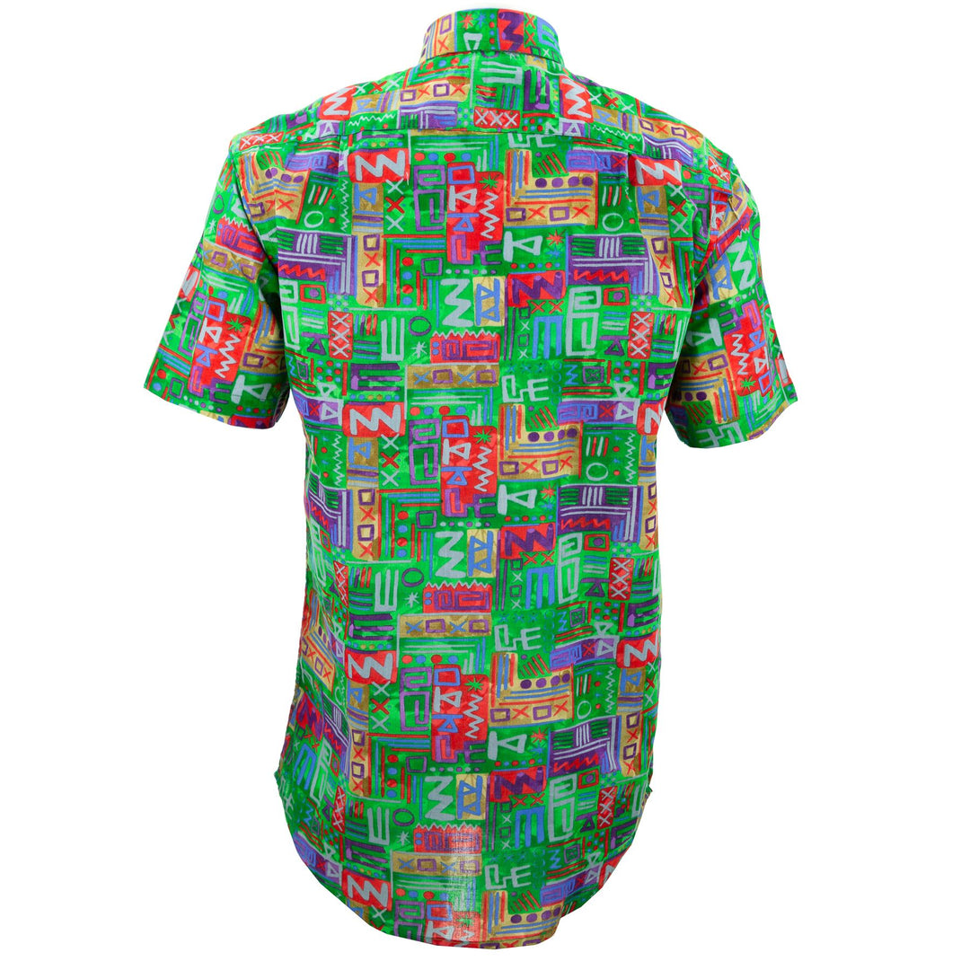 Regular Fit Short Sleeve Shirt - Aztec