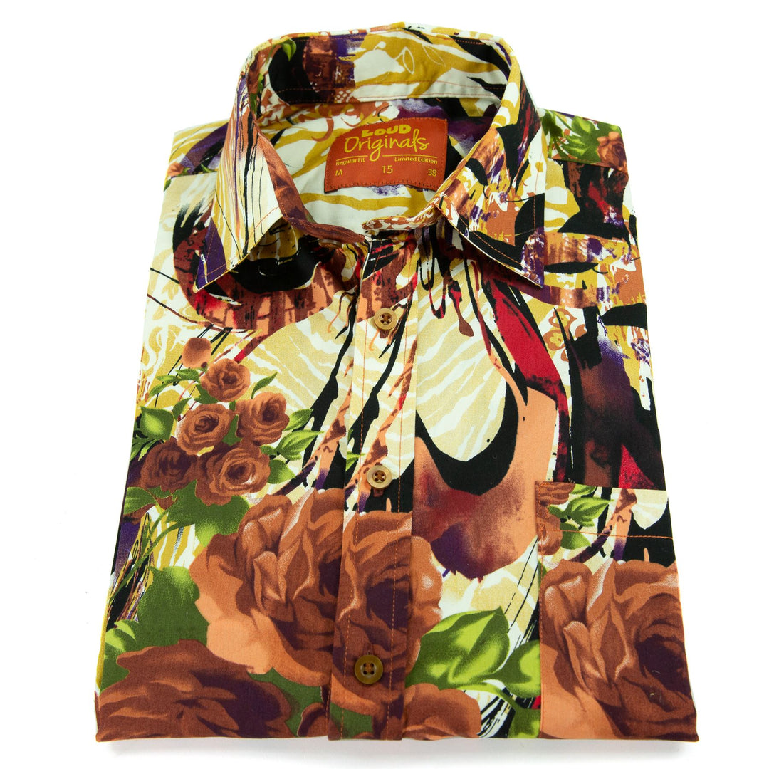 Regular Fit Short Sleeve Shirt - Floribunda