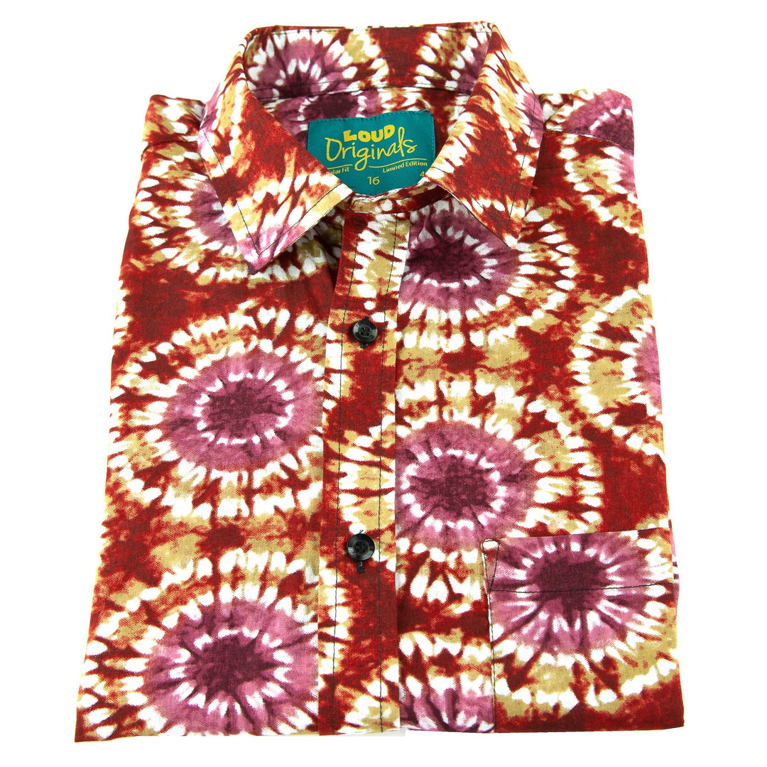 Regular Fit Short Sleeve Shirt - Tie Dye Eye