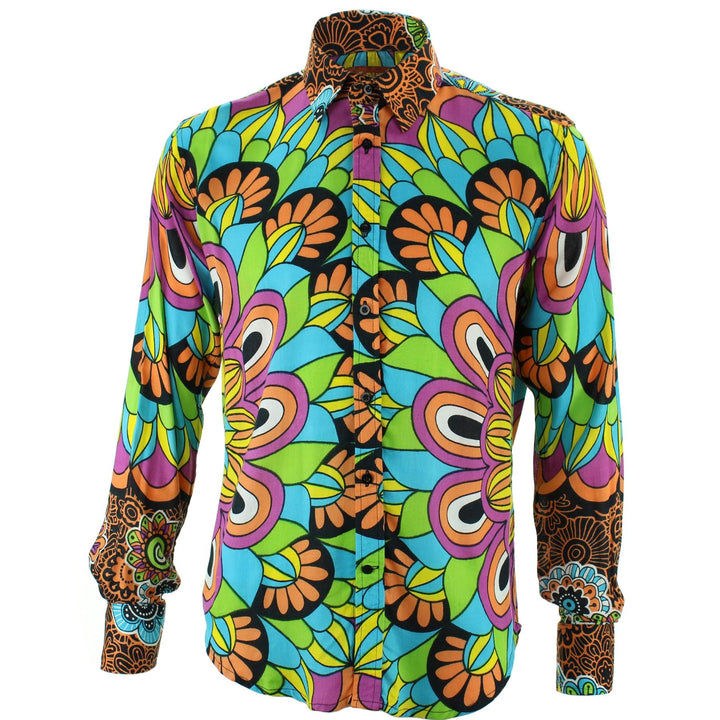 Regular Fit Long Sleeve Shirt - Carnival Mandala