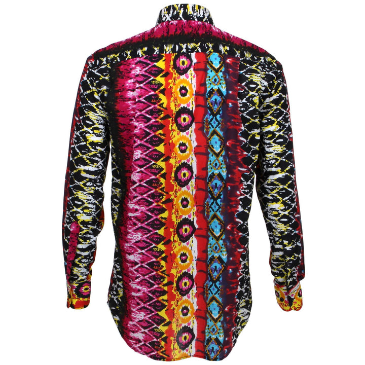 Regular Fit Long Sleeve Shirt - Psychedelic Snakeskin