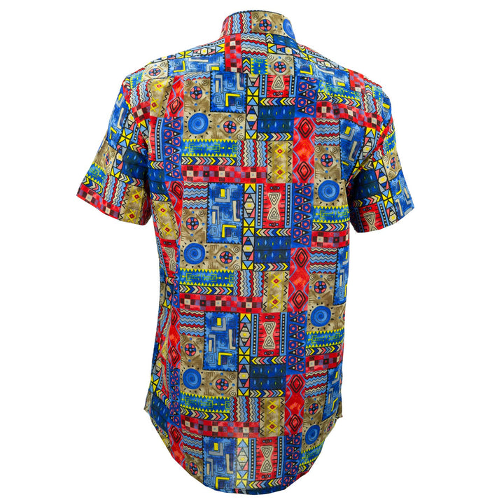 Regular Fit Short Sleeve Shirt - Aztec