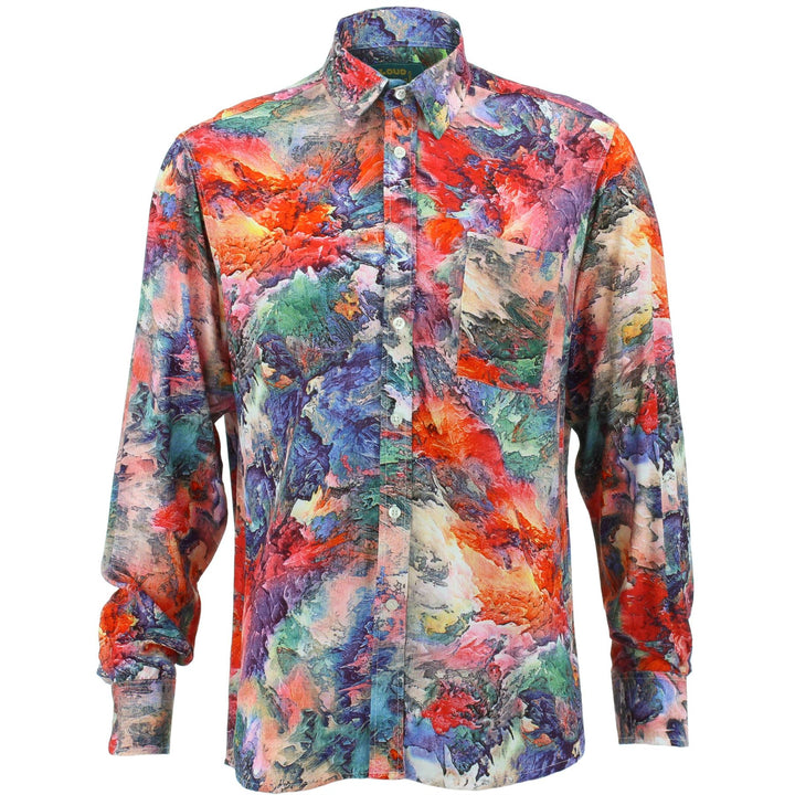 Regular Fit Long Sleeve Shirt - Volcano