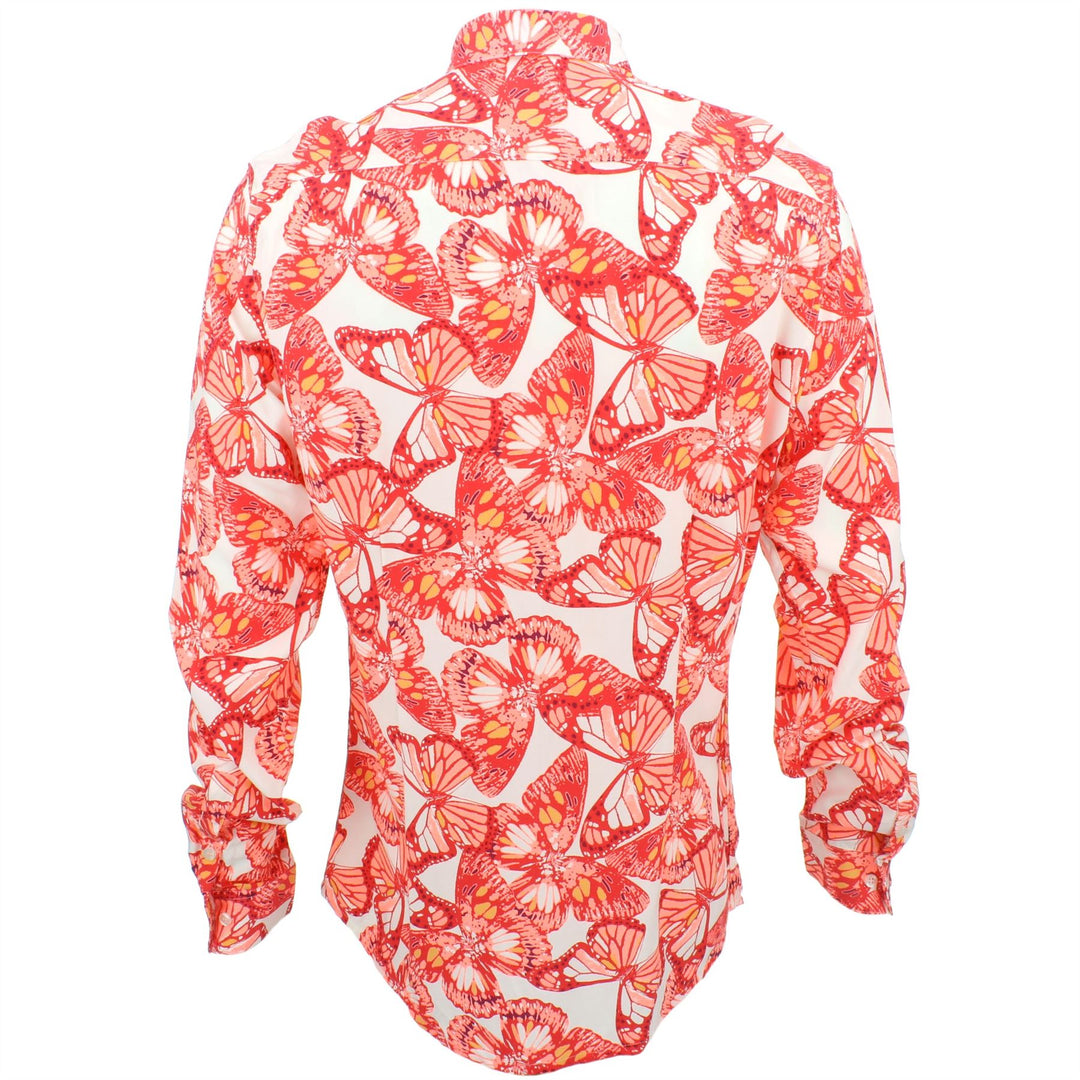 Slim Fit Long Sleeve Shirt - Butterflies