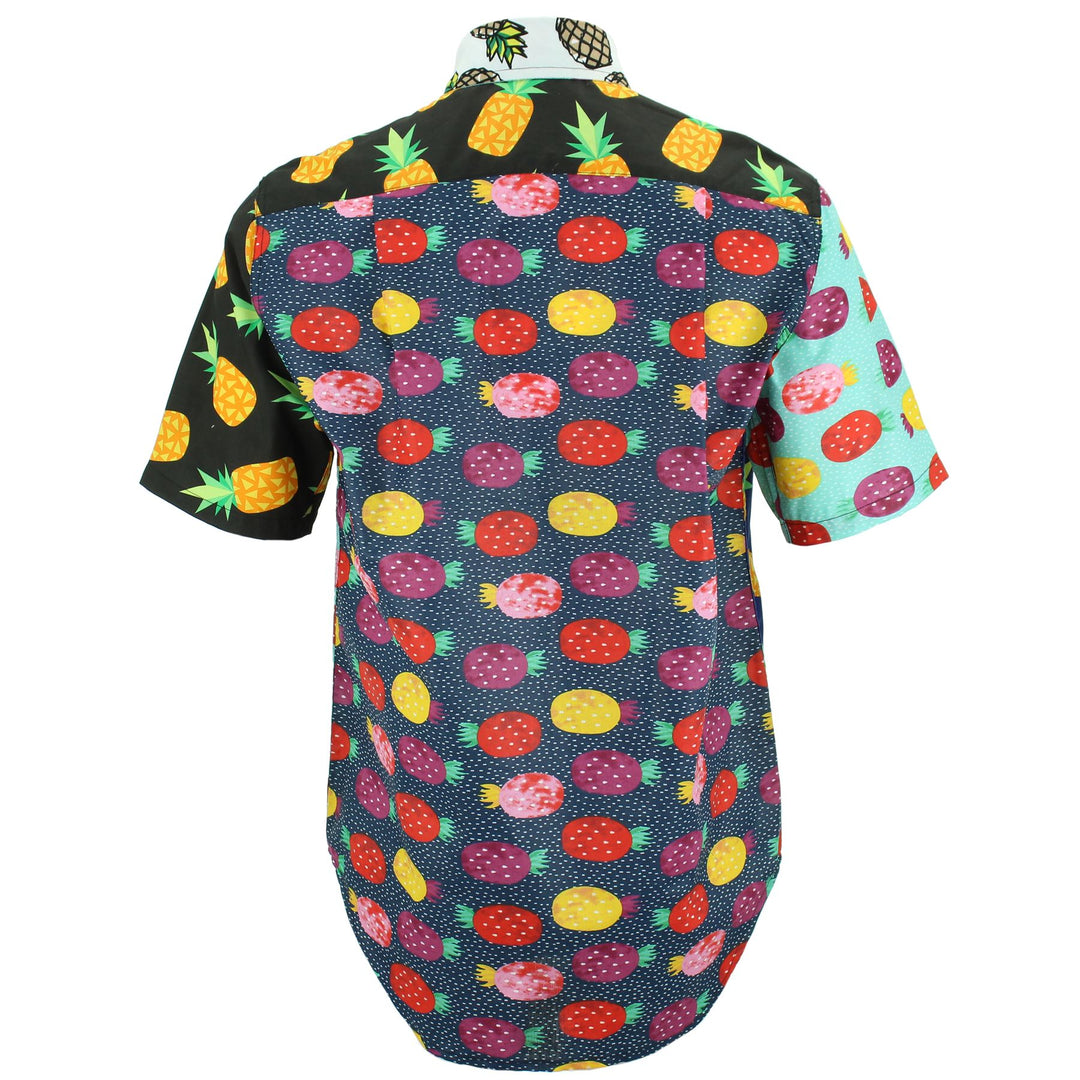 Regular Fit Short Sleeve Shirt - Random Mixed Panel - Fruity