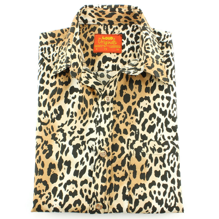 Tailored Fit Short Sleeve Shirt - Leopard