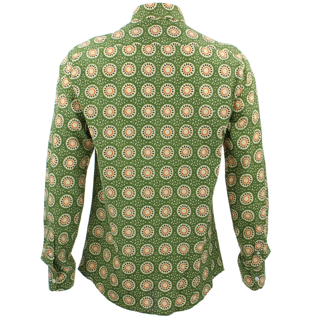 Tailored Fit Long Sleeve Shirt - Sun Tile