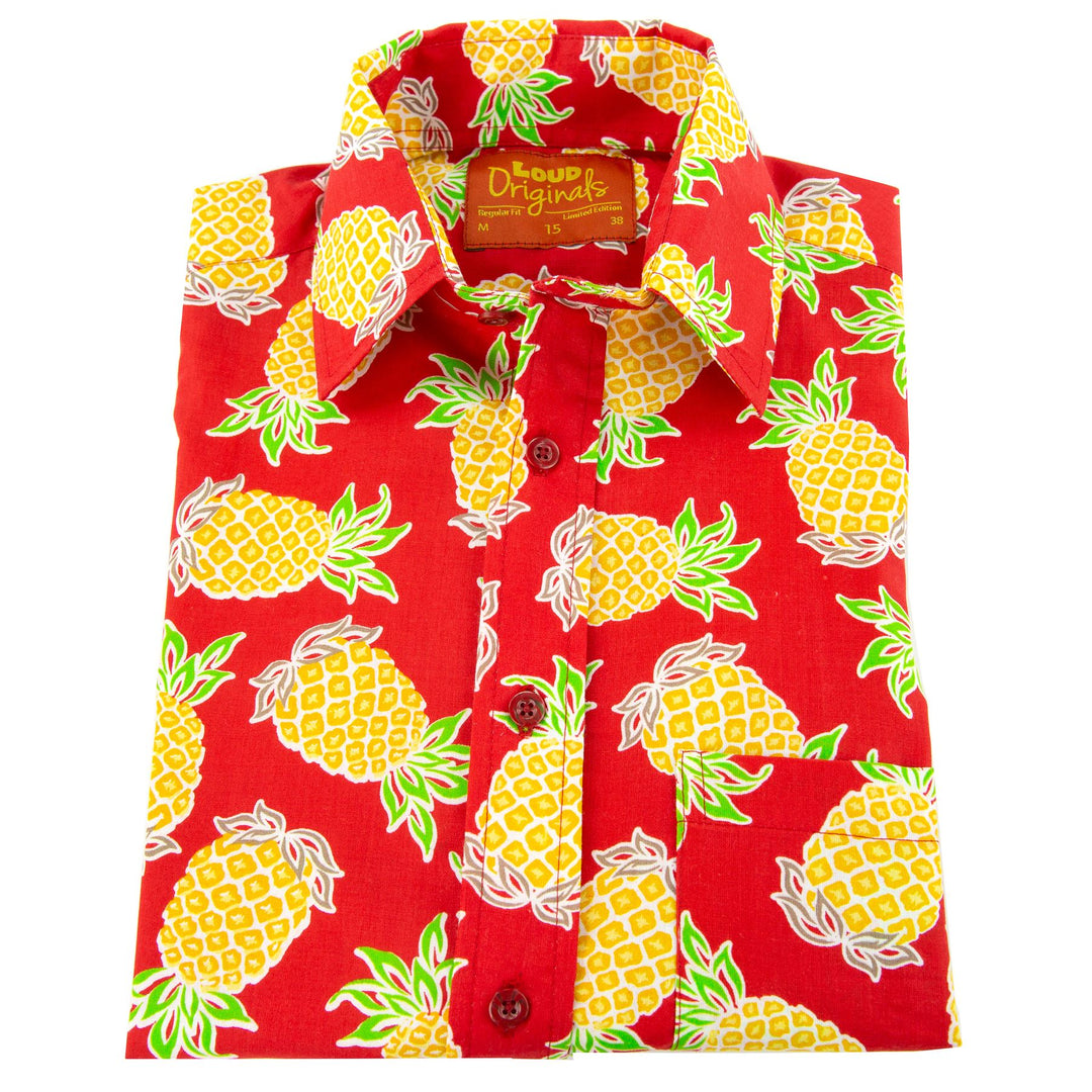 Regular Fit Short Sleeve Shirt - Pineapples