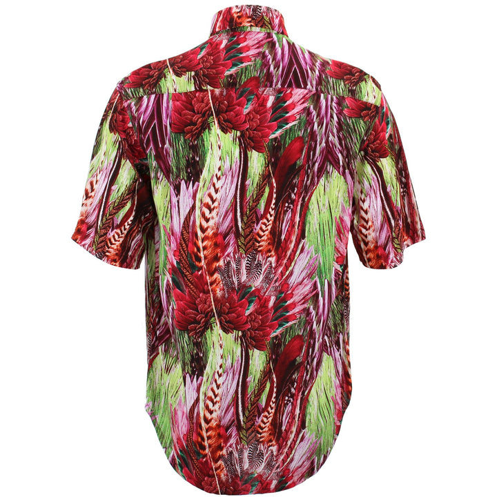 Regular Fit Short Sleeve Shirt - Feathers