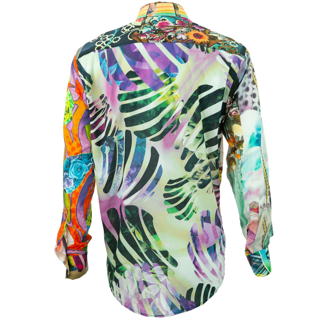 Regular Fit Long Sleeve Shirt - Random Mixed Panel