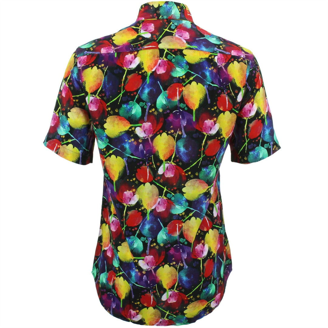 Regular Fit Short Sleeve Shirt - Tulips