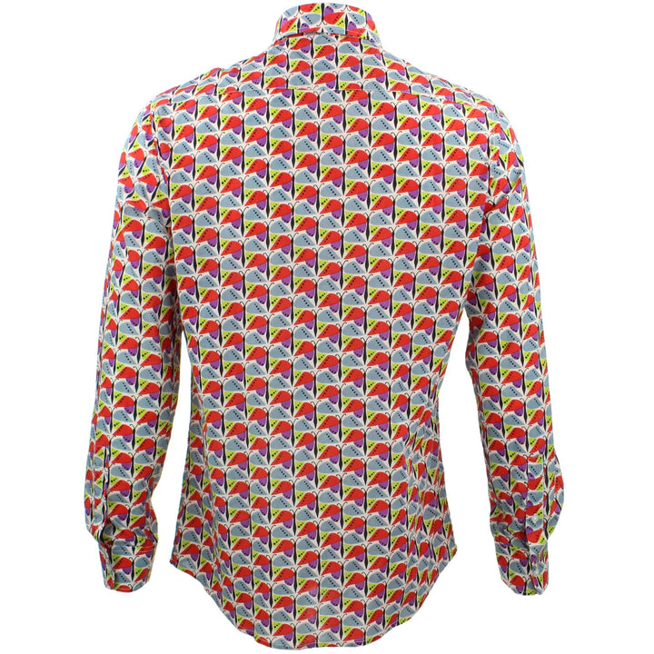 Slim Fit Long Sleeve Shirt - Butterflies