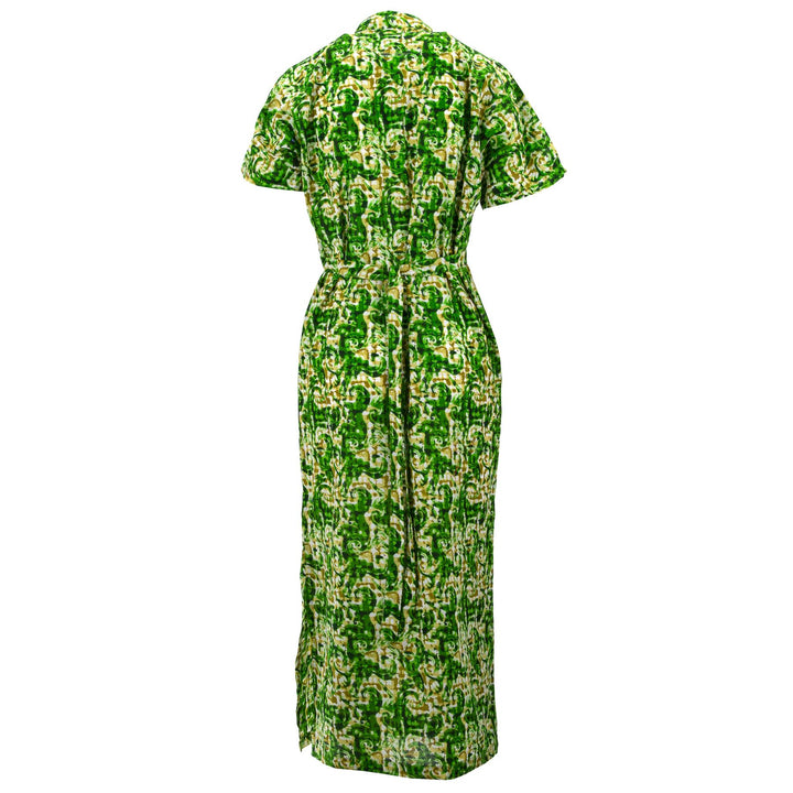 Mandarin Maxi Dress - Soft Moss