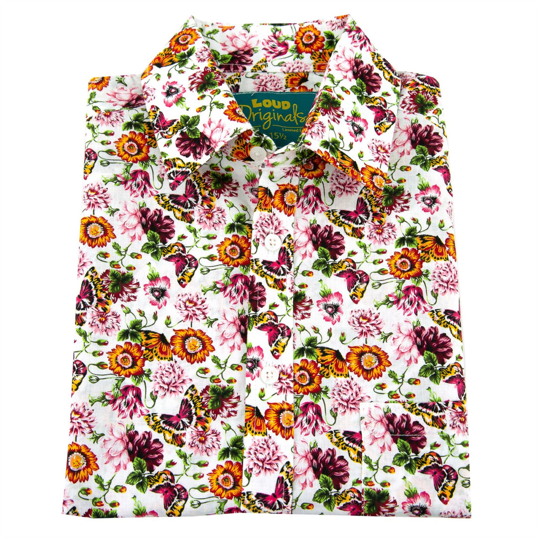 Regular Fit Long Sleeve Shirt - Butterfly Meadow