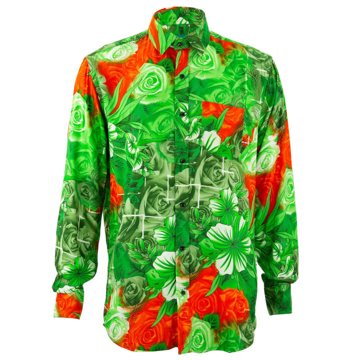 Regular Fit Long Sleeve Shirt - Roses