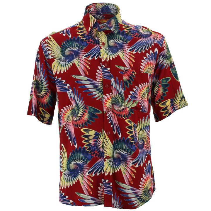 Regular Fit Short Sleeve Shirt - Psychedelic Feather