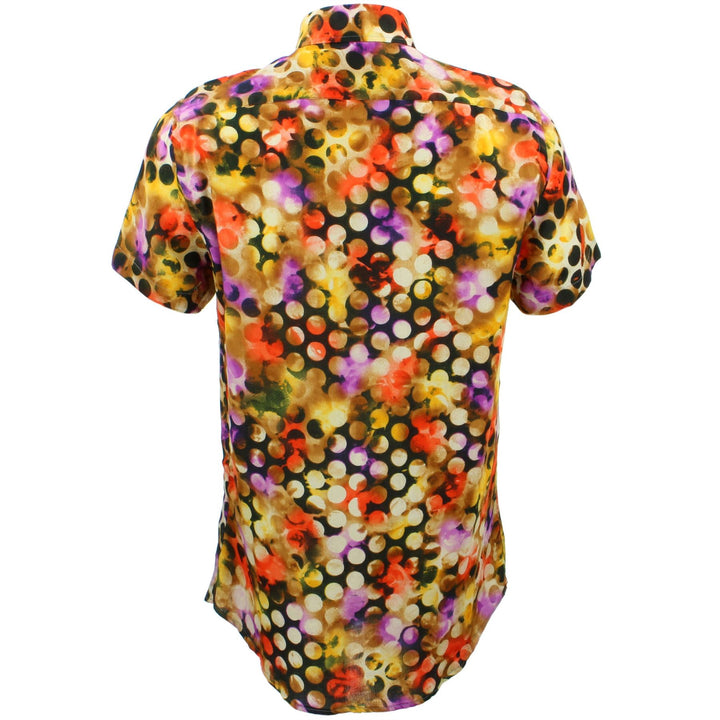 Tailored Fit Short Sleeve Shirt - Nebula Dots