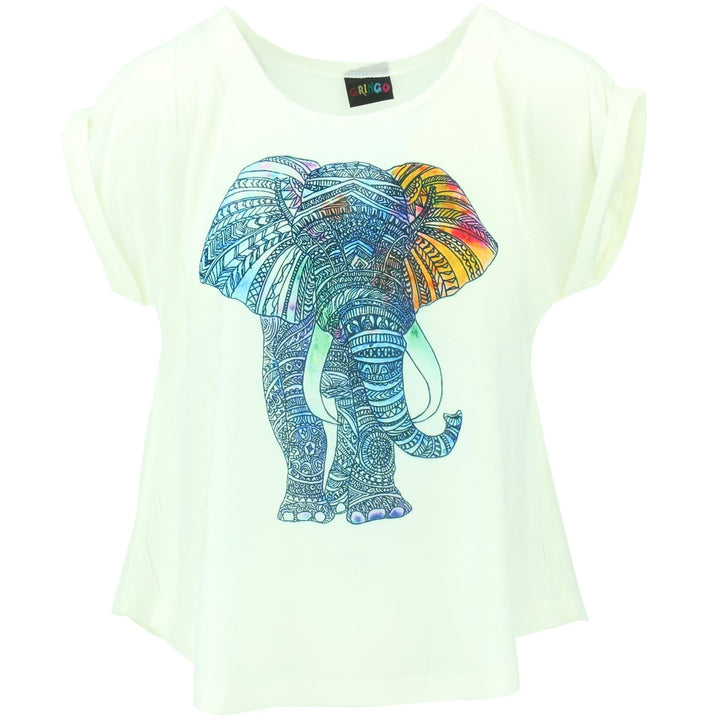 Sleeveless Elephant Top - White