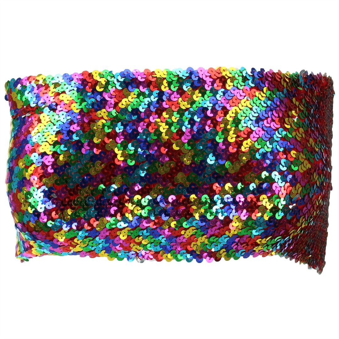 Sequin Boob Tube Top - Rainbow