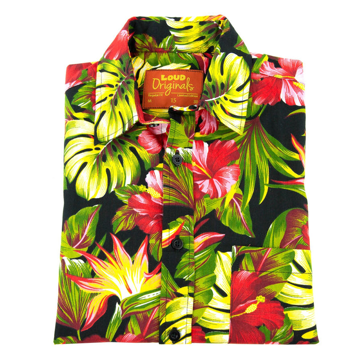 Regular Fit Long Sleeve Shirt - Tropical Jungle