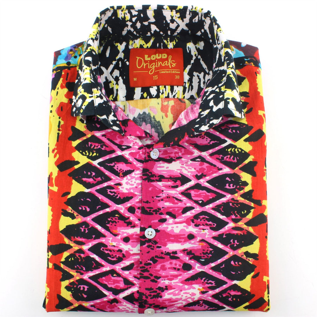 Regular Fit Short Sleeve Shirt - Psychedelic Snakeskin